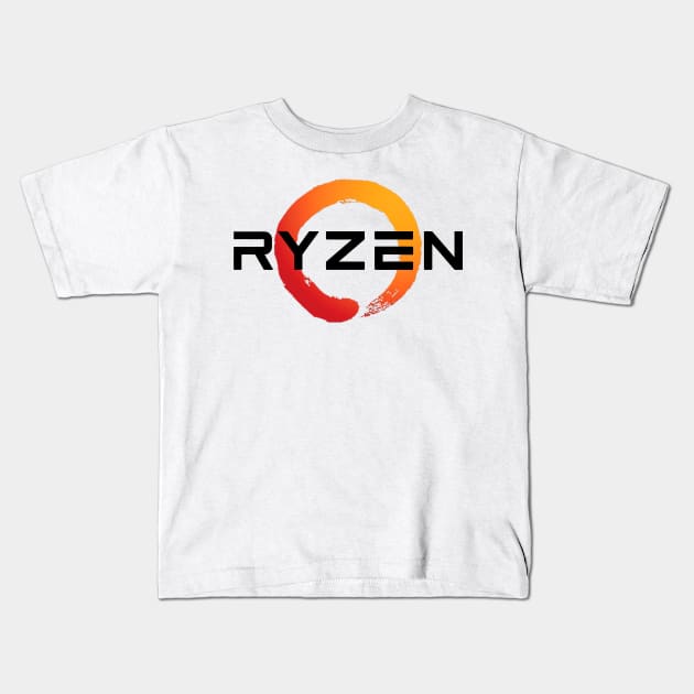 Ryzen Zen Kids T-Shirt by shamusyork